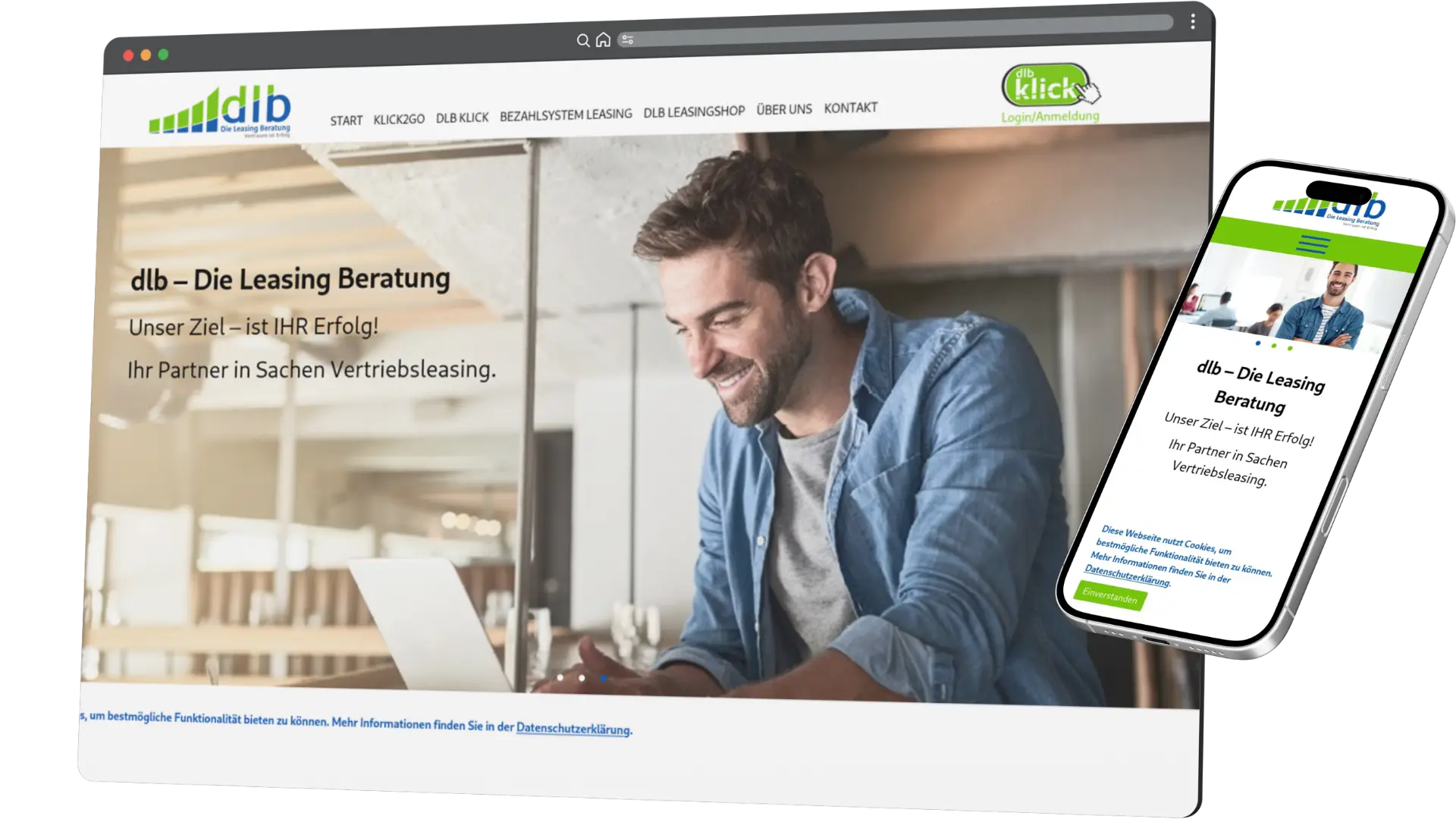 Vorschau der dlb Die Leasing Beratung Webseite